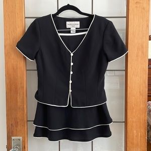 Vintage Evan Picone Matching Skirt Suit from That Girl - Size 2P